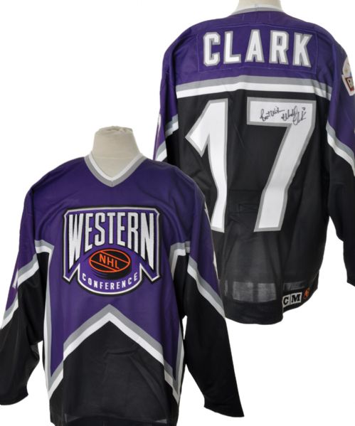 Wendel Clarks 1994 NHL All-Star Game Western Conference Game-Issued Jersey