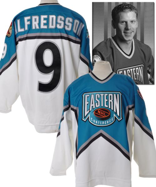 Daniel Alfredssons 1997 NHL All-Star Game Eastern Conference Signed<BR> Game-Worn Jersey