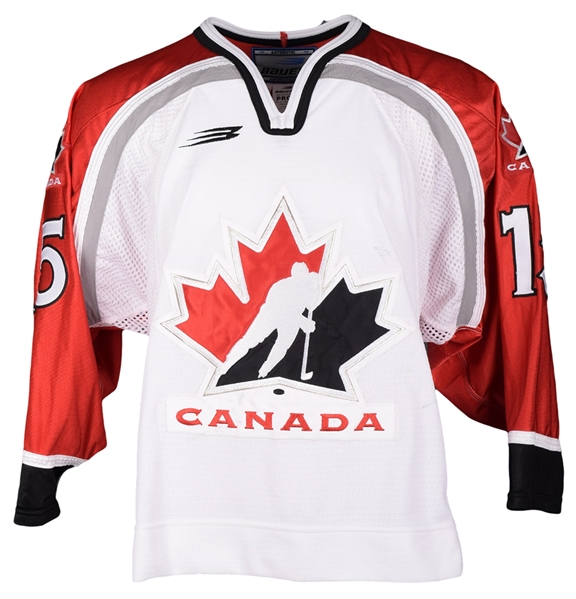 Lyne Landrys 1998-99 Team Canada WNT - U22 Game-Worn Jersey with LOA