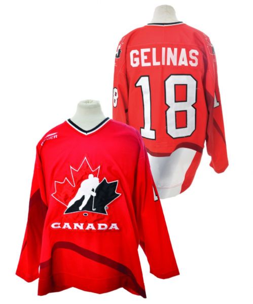 Martin Gelinas 1997-98 Team Canada Game-Worn Jersey with LOA