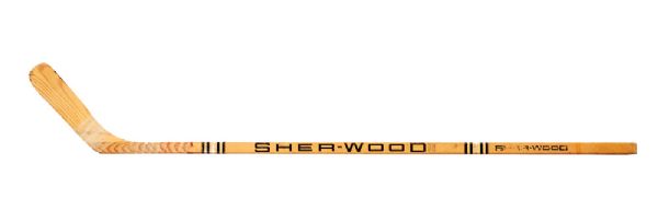 Gordie Howe’s Late-1970s WHA New England Whalers Signed Sher-Wood Game-Issued Stick 