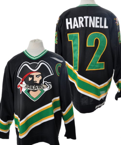Scott Hartnells 1999-2000 WHL Prince Albert Raiders Game-Worn Captains Jersey 