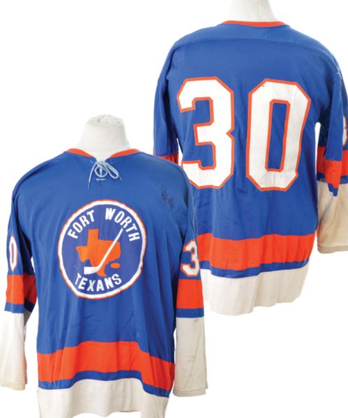 New York Islanders 1973-74 and Forth Worth Texans 1976-77 Game-Worn Jersey <br>with LOA