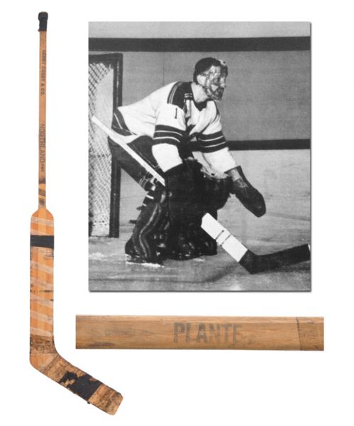 Jacques Plantes Mid-1960s New York Rangers Northland Game-Used Stick with LOA