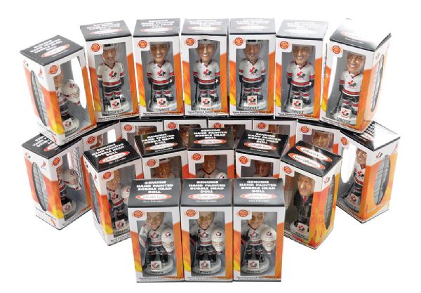 Team Canada 2002 Winter Olympic Bobble Head Collection of 23 