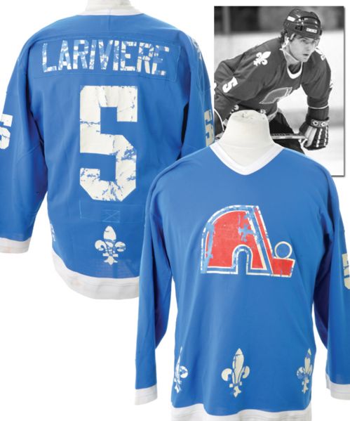 Garry Larivieres 1980-81 Quebec Nordiques Game-Worn Jersey