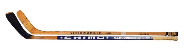 Guy Lafleurs and Jacques Laperrieres Game-Used Sticks 