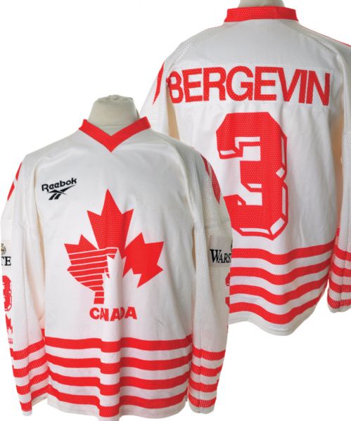 Marc Bergevins 1994 World Championships Team Canada Game-Worn Jersey