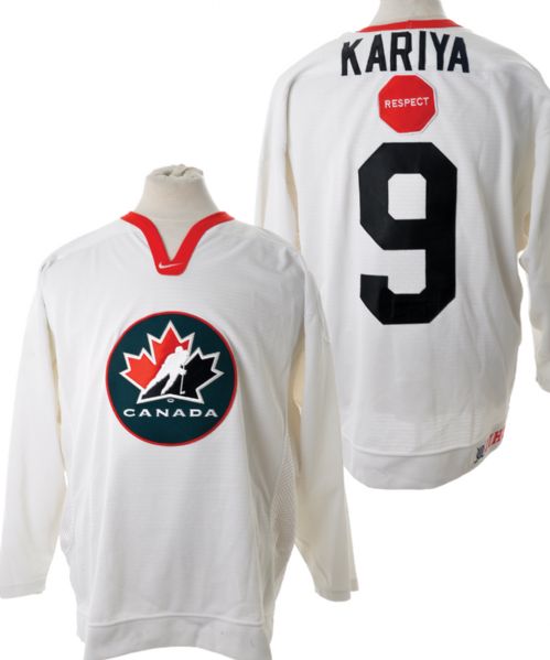 Paul Kariyas 2002 Winter Olympics Team Canada Worn Practice Jersey 