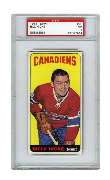 1964-65 Topps Tall Boys #98 Bill Hicke SP - Graded PSA 7