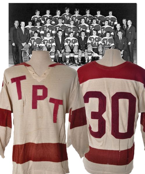 Late-1960s Early-1970s OHA Peterborough Petes Game-Worn Jersey - Team Repairs!