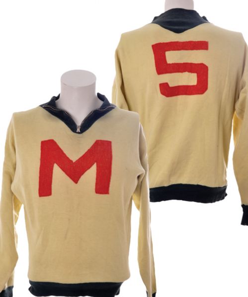 Sid Abel’s 1936 Melville Millionaires Jersey from Archie Wilder