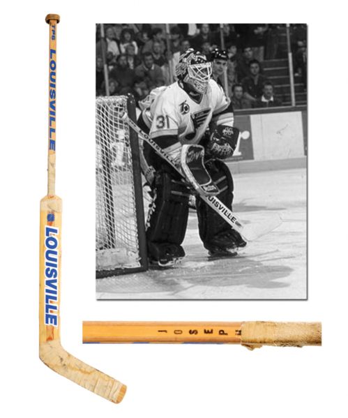 Curtis Josephs 1991-92 St. Louis Blues Louisville Game-Used Stick 