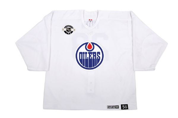 Craig Munis 2003 Edmonton Oilers Heritage Classic Mega Stars Signed Practice Jersey with Team LOA 