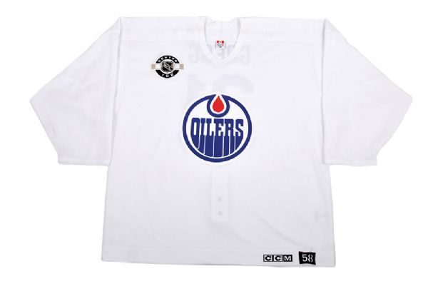 Randy Greggs 2003 Edmonton Oilers Heritage Classic Mega Stars Signed Practice Jersey with Team LOA 