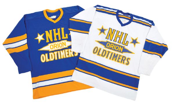 Frank Mahovlichs NHL Oldtimers Game-Worn Jersey Collection of 2 