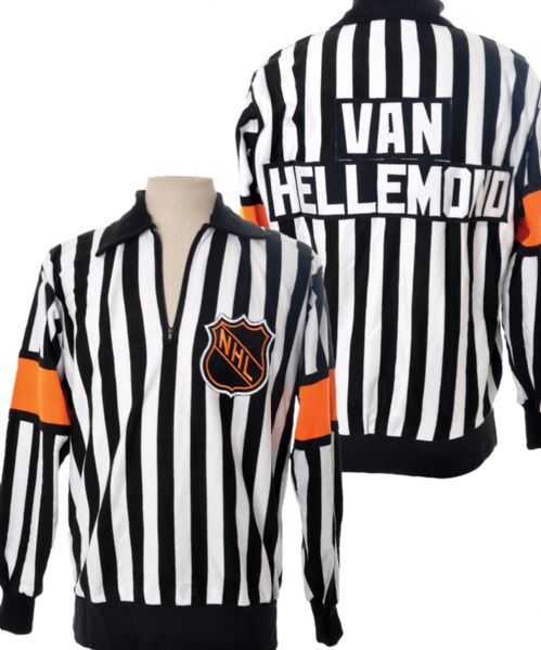 Andy Van Hellemonds 1987 Stanley Cup Finals NHL Referee Game-Worn Jersey with LOA