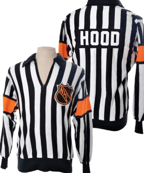 Bruce Hoods Early-1980s NHL Referee Game-Worn Jersey