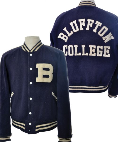 Elbert "Golden Wheels" Dubenion 1955-58 Bluffton College Jacket - Buffalo Bills Great!