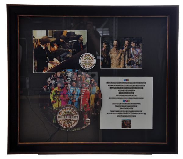 The Beatles Sgt. Peppers Lonely Hearts Club Band Framed Montage  (28" x 32") 