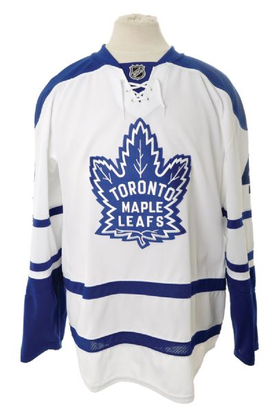 Jay Harrisons 2008-09 Toronto Maple Leafs Game-Worn Third Jersey with Team LOA 