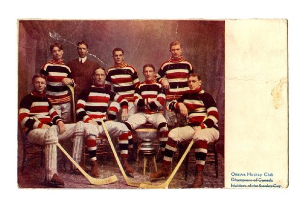 Ottawa Silver Seven 1905 Stanley Cup Champions Postcard