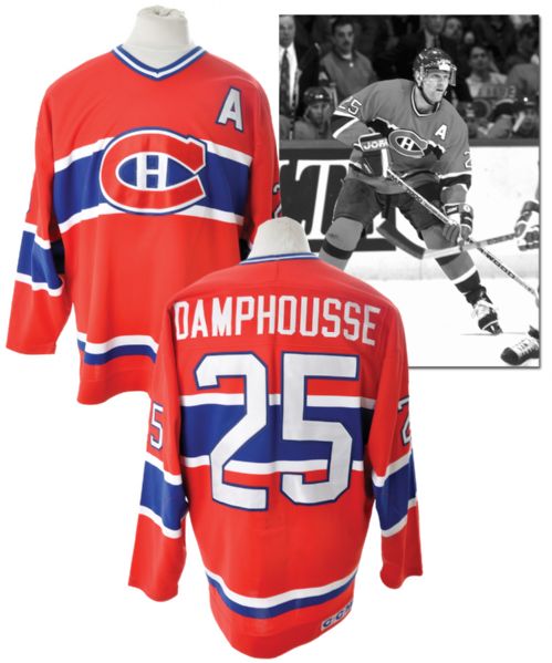 Vincent Damphousses Mid-1990s Montreal Canadiens Game-Worn Alternate Captains Jersey