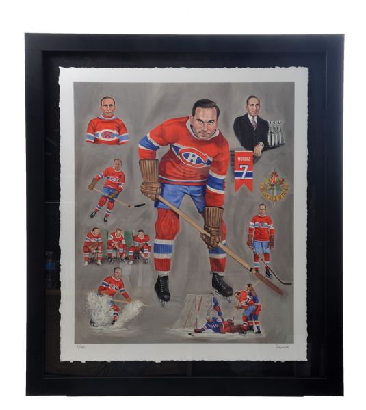 Howie Morenz Limited-Edition Retirement Night Framed Lithograph (28 ¾” x 32 ¾”) 