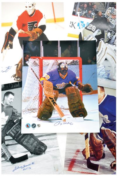 NHL Current and Past Stars Signed 16” x 20” Photo Collection of 19