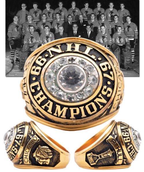 Bobby Hull 1966-67 Chicago Black Hawks NHL Championship Salesmans Sample Ring