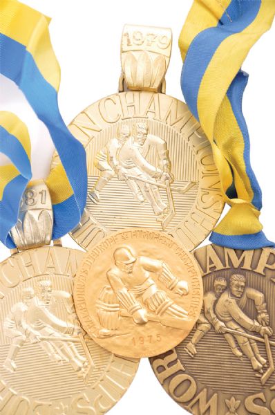 Vasily Pervukhins Soviet Union World And European Championships Medals Collection of 4