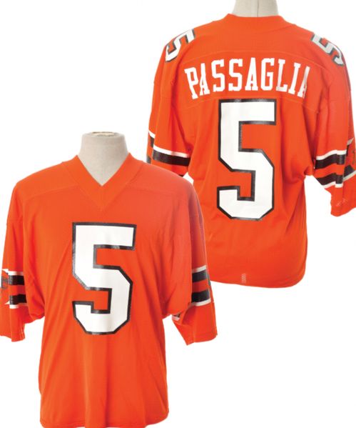 Lui Passaglias 1979-84 CFL BC Lions Customized Game-Worn Jersey