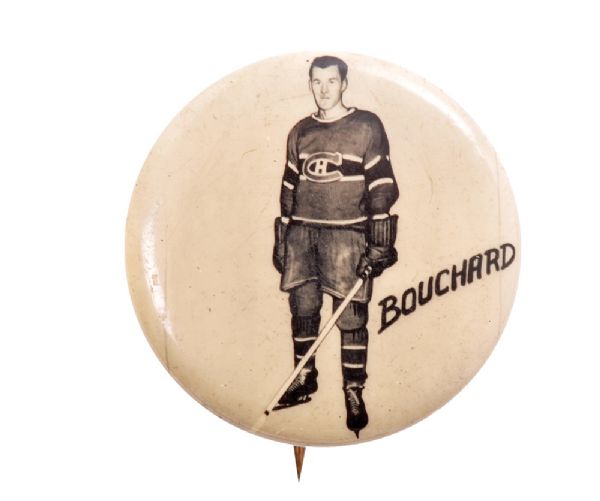 Emile Butch Bouchard 1948 Montreal Canadiens Pep Cereal Pin