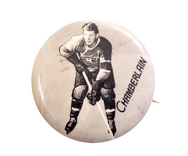 Murph Chamberlain 1948 Montreal Canadiens Pep Cereal Pin