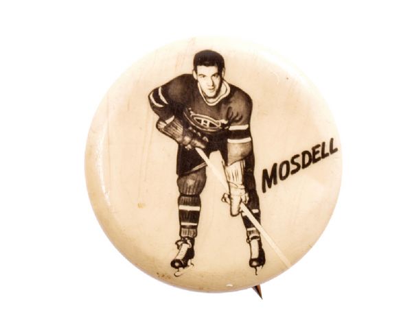 Ken Mosdel 1948 Montreal Canadiens Pep Cereal Pin