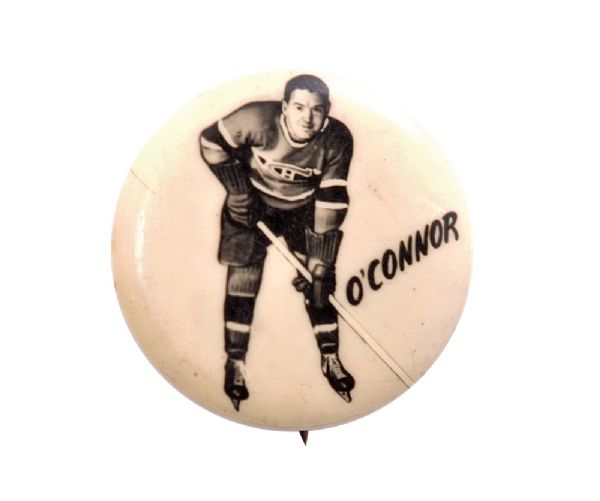 Buddy OConnor 1948 Montreal Canadiens Pep Cereal Pin