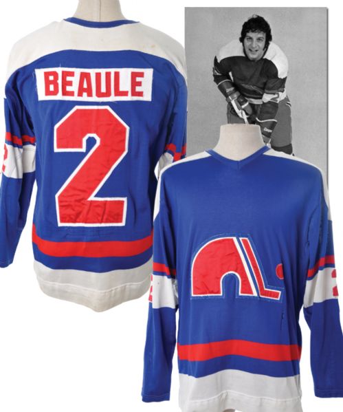 Alain Beaules 1973-74 WHA Quebec Nordiques Game-Worn Jersey 