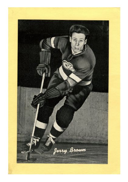 Jerry Brown Detroit Red Wings Bee Hive Group 1 Photo (1934-43) 