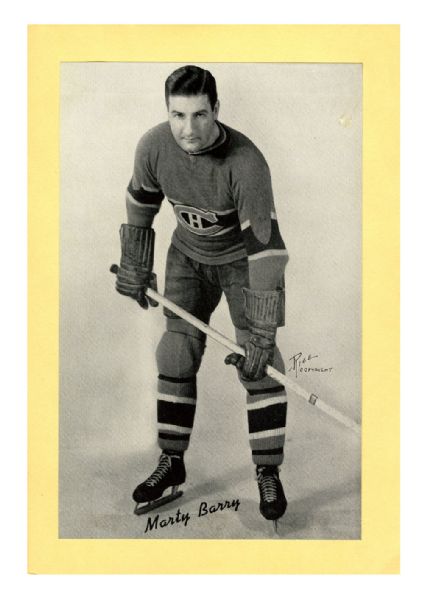 Marty Barry Montreal Canadiens Bee Hive Group 1 Photo (1934-43) 