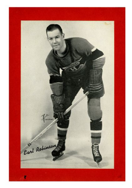 Earl Robinson Montreal Canadiens Bee Hive Group 1 Photo (1934-43) 