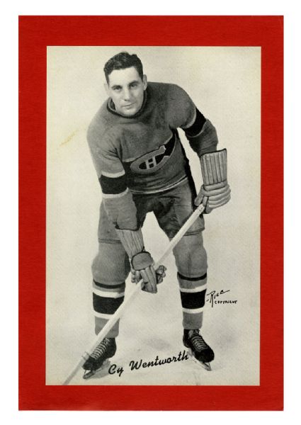 Cy Wentworth Montreal Canadiens Bee Hive Group 1 Photo (1934-43)