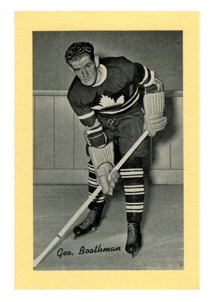 George Boothman Toronto Maple Leafs Bee Hive Group 1 Photo (1934-43)