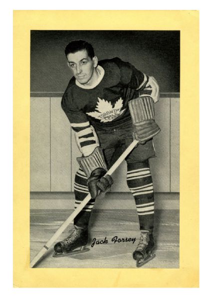 Jack Forsey Toronto Maple Leafs Bee Hive Group 1 Photo (1934-43)