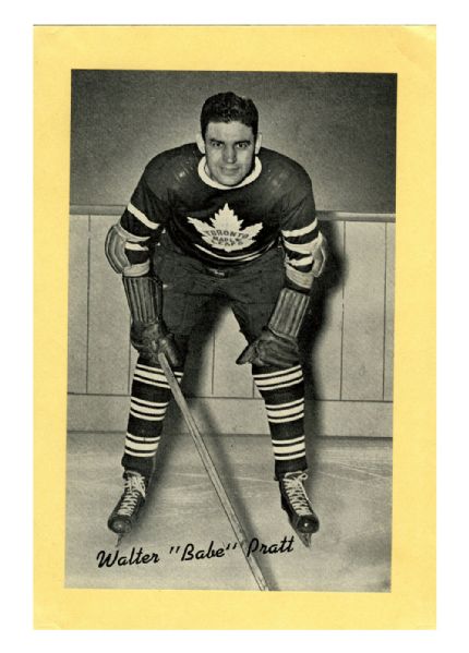 Babe Pratt Toronto Maple Leafs Bee Hive Group 1 Photo (1934-43)