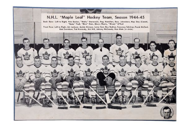 1944-45 Toronto Maple Leafs Team Photo Bee Hive Group 1 Photo