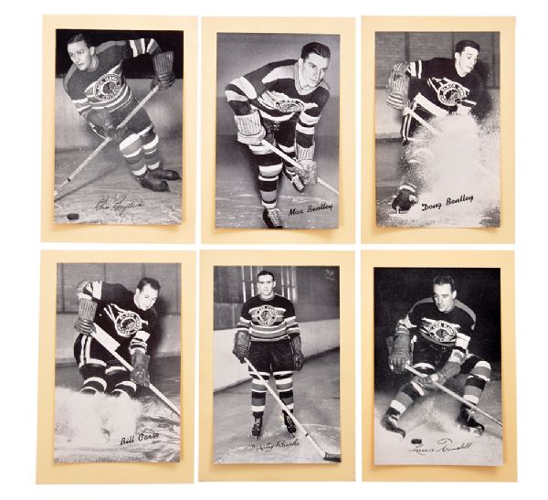 Chicago Black Hawks Bee Hive Group 1 Photos (1934-43) with Brydson, Johnston, Matte, Mitchell, Papike, Purpur and Tuten (33)