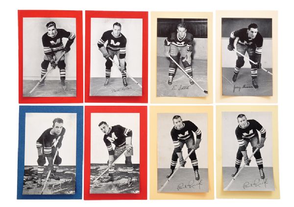 Montreal Maroons Bee Hive Group 1 Photos (1934-43) with Carson, Gracie, Kaminsky, MacKenzie, Runge, Shannon and Trottier (20)  