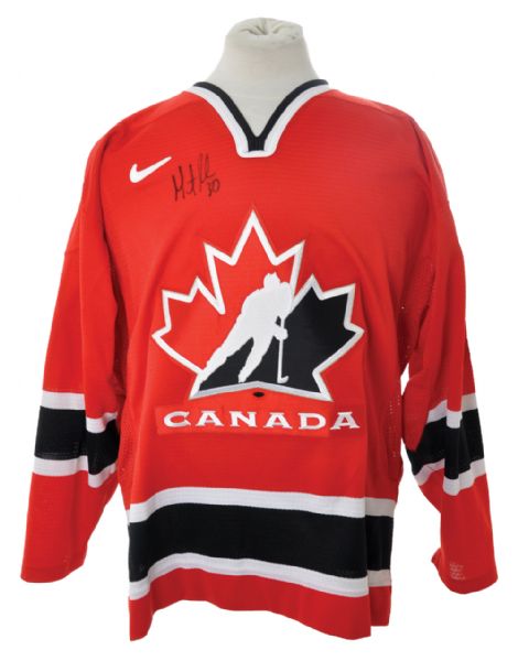 Martin Brodeur Team Canada Signed Jersey Collection of 2
