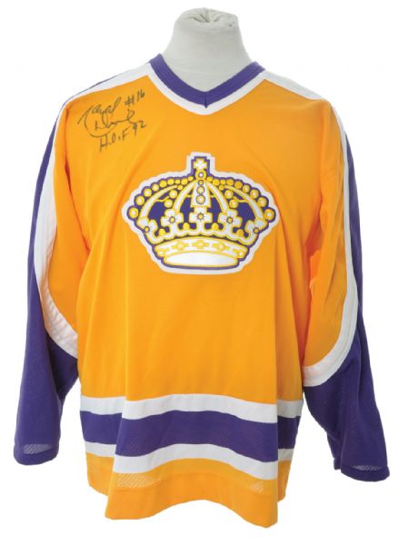 Evgeni Malkin Penguins and Marcel Dionne Kings Signed Jerseys