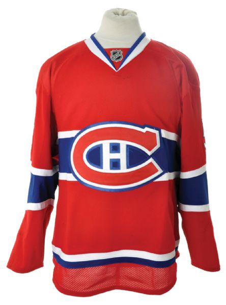 David Desharnais 2012-13 Montreal Canadiens Game-Worn Jersey with Team LOA <br>- Photo-Matched!